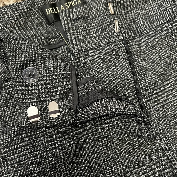 Della Spiga Italy Ladies Black Patterned Trouser, Size 16, EUC - Picture 10 of 14